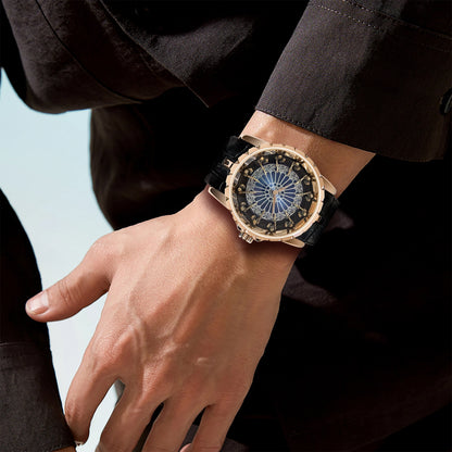 Genuine Twelve Knights of the Round Table Watch Waterproof Cool Quartz Watch Men's Large Dial Watch