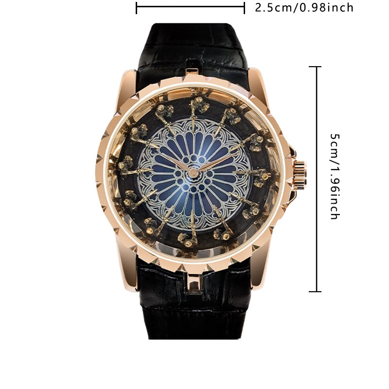 Genuine Twelve Knights of the Round Table Watch Waterproof Cool Quartz Watch Men's Large Dial Watch