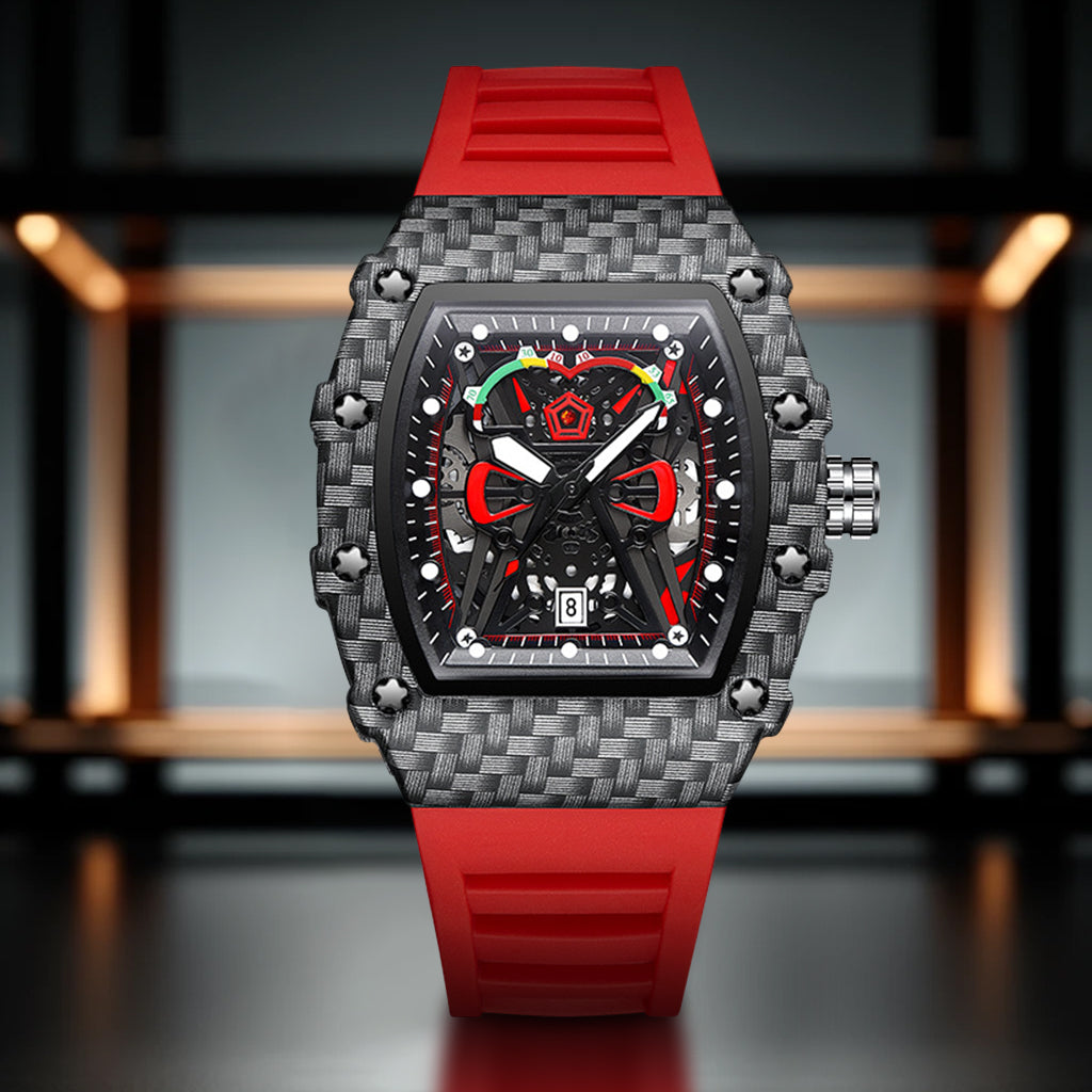 New concept watch men's student trend waterproof luminous men's watch personality quartz watch