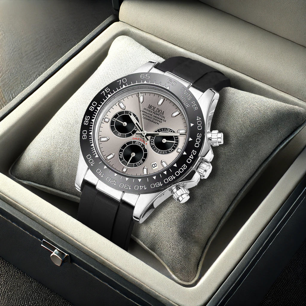 A59 New Silicone Strap Gray Face Fashion Men's Quartz Watch Calendar Waterproof