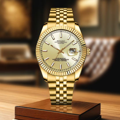 B58 Log New Fashion Fully Automatic Men's Watch Waterproof Luminous Business Quartz Watches Hollow Bottom