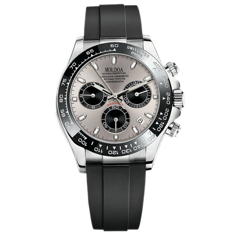A59 New Silicone Strap Gray Face Fashion Men's Quartz Watch Calendar Waterproof