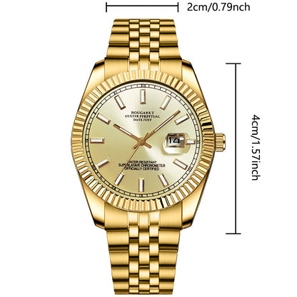 B58 Log New Fashion Fully Automatic Men's Watch Waterproof Luminous Business Quartz Watches Hollow Bottom