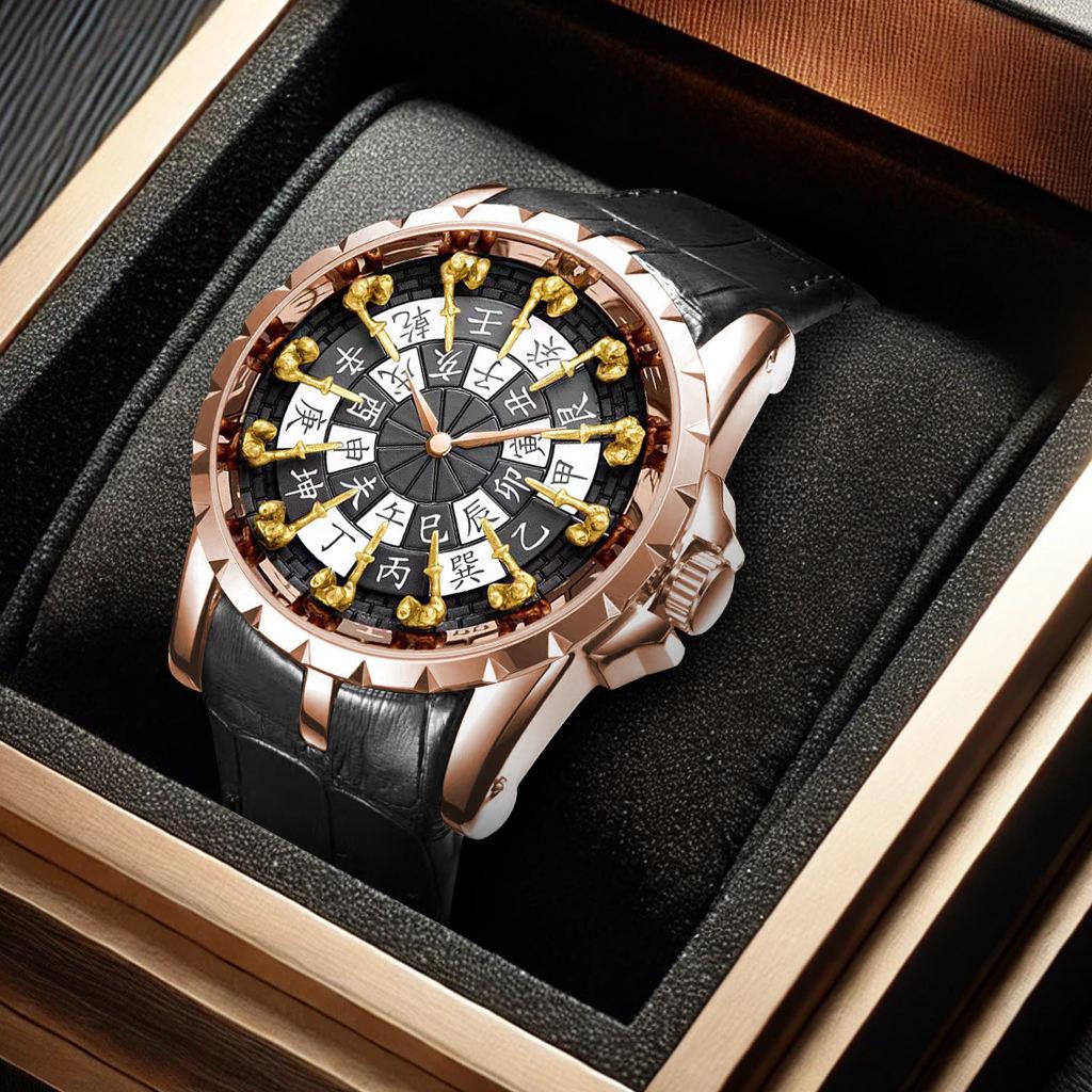 Genuine Twelve Knights of the Round Table Watch Waterproof Cool Quartz Watch Men's Large Dial Watch