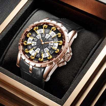 Genuine Twelve Knights of the Round Table Watch Waterproof Cool Quartz Watch Men's Large Dial Watch